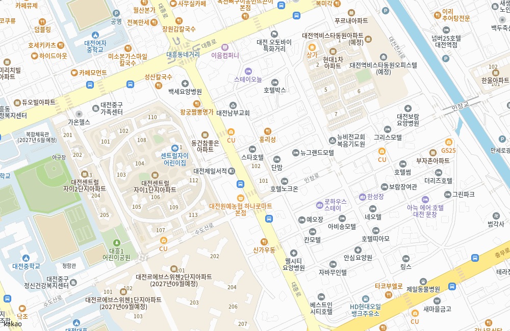 대전 경남아너스빌 센텀스카이 위치 지도