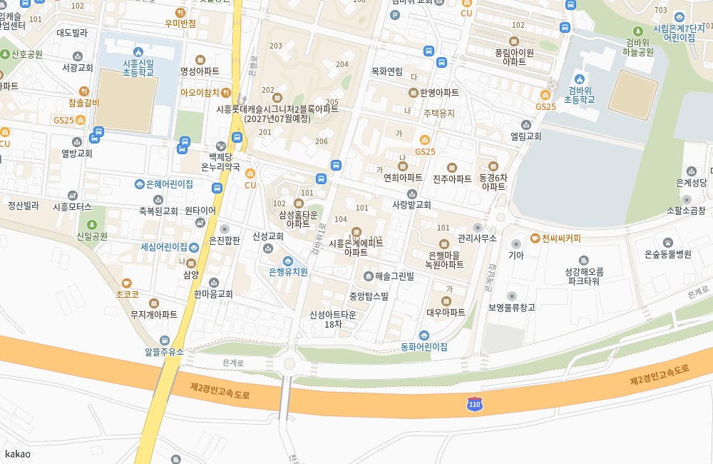 시흥 은계 에피트(조합원 취소분) 위치 지도